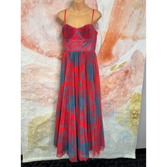 ‼️NOT FOR SALE‼️ Anthropologie Hutch Pleated Sweetheart Dress - Picture 6 of 8